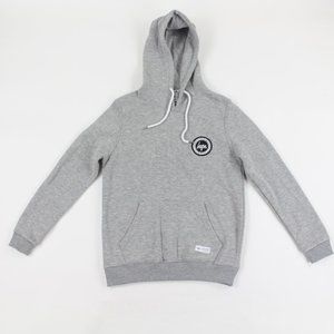 Just Hype Gray Pullover Hoodie Chest Logo XS